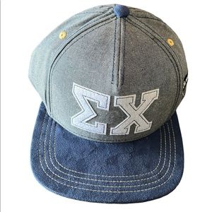 Sigma chi Snapback Hat Cotton Mesh Solid Flat Baseball Cap Trucker college